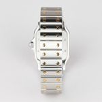 Cartier Santos Galbée 1565 (2000) - White dial 24 mm Gold/Steel case (6/8)
