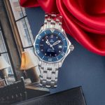 Omega Seamaster Diver 300 M 2583.80.00 (1995) - Blauw wijzerplaat 28mm Staal (1/8)