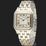 Cartier Panthère 187957 (1989) - Wit wijzerplaat 29mm Goud/Staal (1/8)