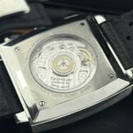 TAG Heuer Monaco Calibre 12 CAW2114.FT6021 (2017) - Zwart wijzerplaat 39mm Staal (2/8)