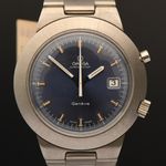 Omega Genève 146.012 (1969) - Blauw wijzerplaat 42mm Staal (1/8)