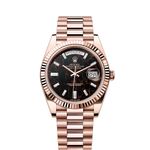 Rolex Day-Date 40 228235 (2024) - Zwart wijzerplaat 40mm Roségoud (1/1)