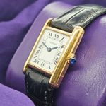 Cartier Tank Louis Cartier 78078 (Onbekend (willekeurig serienummer)) - Wit wijzerplaat 21mm Geelgoud (4/5)