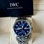 IWC Pilot Chronograph IW388102 (2023) - Blauw wijzerplaat 41mm Staal (7/7)