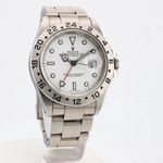 Rolex Explorer II 16570 (2009) - Wit wijzerplaat 42mm Staal (1/1)