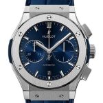 Hublot Classic Fusion Chronograph 541.NX.7170.LR (2024) - Blauw wijzerplaat 42mm Titanium (1/2)