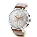 IWC Portofino Chronograph IW378302 (2008) - Silver dial 41 mm Steel case (4/14)