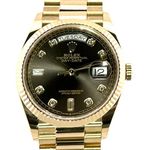 Rolex Day-Date 36 128238 (2021) - Grey dial 36 mm Yellow Gold case (1/8)