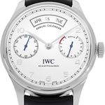 IWC Portuguese Annual Calendar IW503501 (2021) - Silver dial 44 mm Steel case (1/5)