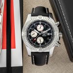 Breitling Super Avenger A13370 (2007) - Zwart wijzerplaat 48mm Staal (1/8)