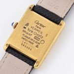 Cartier Tank Vermeil 590005 (1980) - Champagne wijzerplaat 23mm Zilver (6/6)