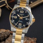 Longines HydroConquest L3.781.3.56.7 (Onbekend (willekeurig serienummer)) - Zwart wijzerplaat 41mm Staal (1/8)