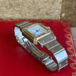 Cartier Santos 0902 (1992) - White dial 24 mm Gold/Steel case (6/8)