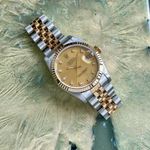 Rolex Datejust 31 68273 (1988) - Gold dial 31 mm Gold/Steel case (2/8)