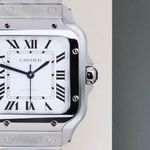 Cartier Santos WSSA0029 (2026) - Silver dial 35 mm Steel case (5/8)
