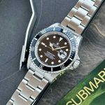 Rolex Submariner Date 16610 (1991) - Zwart wijzerplaat 40mm Staal (3/8)