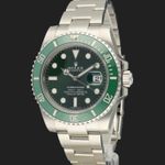 Rolex Submariner Date 116610LV (2015) - Groen wijzerplaat 40mm Staal (1/8)