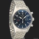 IWC Pilot Chronograph IW371701 (2011) - Zwart wijzerplaat 42mm Staal (4/8)