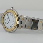 Cartier Santos 8191 (2000) - Silver dial 27 mm Gold/Steel case (2/8)
