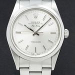 Rolex Air-King 14000 (2000) - Zilver wijzerplaat 34mm Staal (1/7)