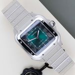 Cartier Santos WSSA0062 (2025) - Green dial 40 mm Steel case (1/8)