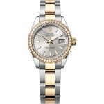 Rolex Lady-Datejust 279383RBR (2025) - Zilver wijzerplaat 28mm Goud/Staal (1/1)