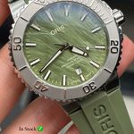 Oris Aquis 01 733 7766 4187-SET (2023) - Green dial 41 mm Steel case (3/4)