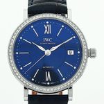 IWC Portofino Automatic IW458111 (2024) - Blauw wijzerplaat 37mm Staal (1/4)