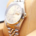 Rolex Datejust 36 16233 (1993) - Champagne dial 36 mm Gold/Steel case (7/8)