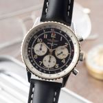 Breitling Navitimer D30022 (1995) - Zwart wijzerplaat 38mm Staal (3/8)