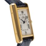Cartier Tank W1013754 (1999) - White dial Silver case (7/8)