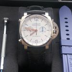 Panerai Luminor Chrono PAM01218 (2024) - Wit wijzerplaat 44mm Staal (2/8)