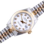 Rolex Lady-Datejust 69173 (1985) - White dial 26 mm Gold/Steel case (1/8)