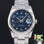 Rolex Oyster Perpetual Date 115234 (2013) - 34mm Staal (1/8)