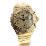 TAG Heuer Vintage 237.406 (Unknown (random serial)) - Gold dial 38 mm Steel case (7/7)