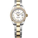 Rolex Lady-Datejust 279383RBR (2025) - White dial 28 mm Gold/Steel case (1/1)