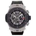 Hublot Big Bang Unico 411.NM.1170.RX (Unknown (random serial)) - Transparent dial 46 mm Titanium case (1/3)