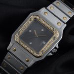 Cartier Santos 2961 (1987) - Wit wijzerplaat 29mm Goud/Staal (3/7)