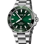 Oris Aquis Date 01 733 7732 4157-07 8 21 05PEB (2026) - Green dial 40 mm Steel case (1/1)