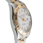 Rolex Datejust Turn-O-Graph 116263 (Unknown (random serial)) - White dial 36 mm Gold/Steel case (6/8)