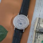Patek Philippe Perpetual Calendar 5139G (Unknown (random serial)) - Silver dial 39 mm White Gold case (6/8)