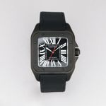 Cartier Santos 100 WSSA0006 (Unknown (random serial)) - Black dial 41 mm Steel case (1/6)