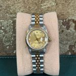 Rolex Lady-Datejust 69173 (1987) - Champagne dial 26 mm Gold/Steel case (7/8)