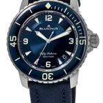 Blancpain Fifty Fathoms 5015 (Onbekend (willekeurig serienummer)) - Blauw wijzerplaat 45mm Staal (1/1)