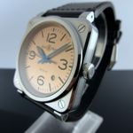 Bell & Ross BR 03 BR03A-GB-ST/SCA (2024) - Roze wijzerplaat 42mm Staal (2/8)