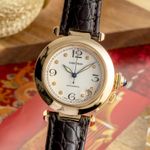 Cartier Pasha W31035T6 (1995) - Silver dial 38 mm Yellow Gold case (3/8)