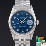 Rolex Datejust 36 16234 (1999) - Blauw wijzerplaat 36mm Staal (1/8)