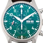 IWC Pilot Chronograph IW377726 (Unknown (random serial)) - Green dial 43 mm Steel case (2/5)