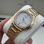 Patek Philippe Nautilus 7118/1200R-001 (2023) - Zilver wijzerplaat 35mm Roségoud (4/8)