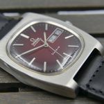 Omega Genève 166.0188 (Onbekend (willekeurig serienummer)) - Rood wijzerplaat 36mm Onbekend (5/16)